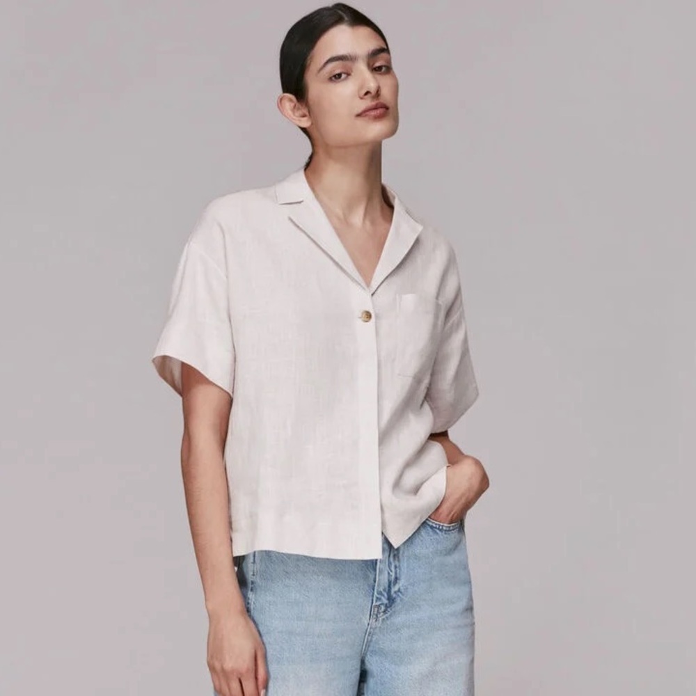 Whistles Karla linen shirt nwots